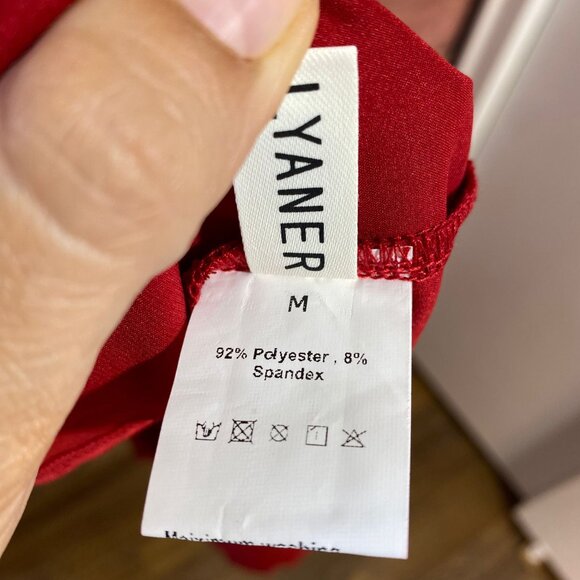 Floerns Women's Plus Size Satin Spaghetti Strap‎ Cowl Neck Wrap Party Cami Dress - Picture 10 of 12